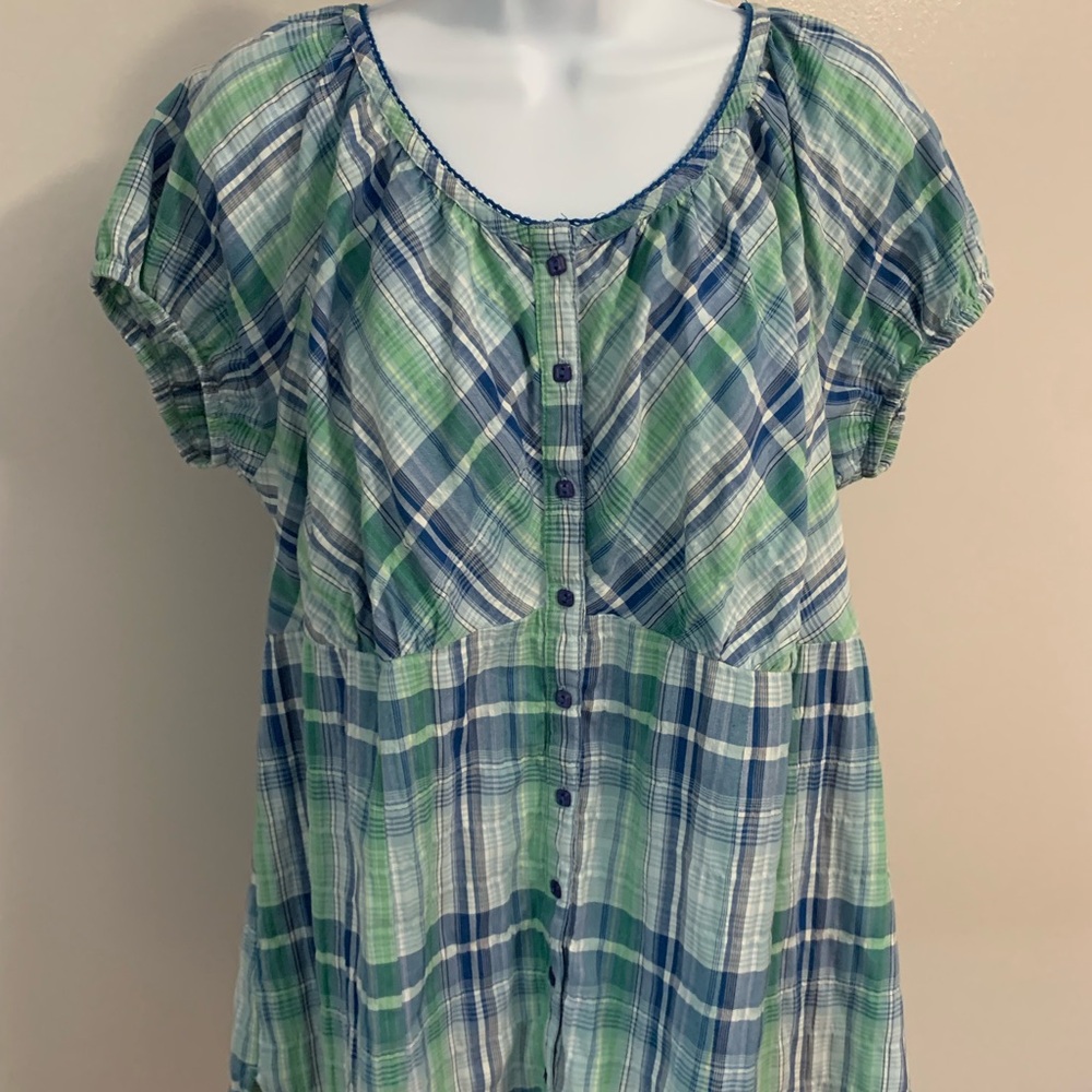 Faded Glory Plaid Top - Picture 15 of 16